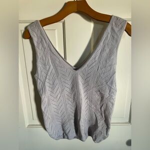NakedCashmere Pointelle 100% cashmere tank